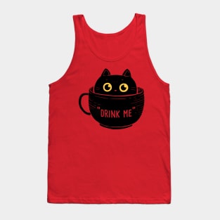 Drink Cup cat Tank Top